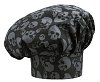 Σκούφος σεφ με velcro 100% βαμβάκι Skulls