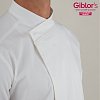 Σακάκι Σεφ Nile Slim Fit Λευκό - Pique Stretch 23P08G349