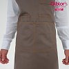 Ποδιά Μπαρίστα / Σερβιτόρου Unisex Santorini - Gabardine Μπεζ-Γκρι 25P01H438 - Οι Τιράντες Πωλούνται Ξεχωριστά
