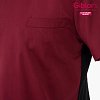 Σακάκι Σεφ Federico Slim Fit Μπορντό - Από Ελαφριά Ποπλίνα 25P08G393