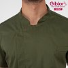 Σακάκι Σεφ Federico Slim Fit Χακί - Από Ελαφριά Ποπλίνα 25P08G393