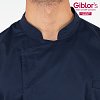 Σακάκι Σεφ Federico Slim Fit Μπλε - Από Ελαφριά Ποπλίνα 25P08G393