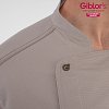 Σακάκι Σεφ Nathan Slim Fit Μπεζ - Γκρι Από Ελαστικό Βαμβάκι 25P08G425