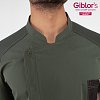 Σακάκι Σεφ Nathan Slim Fit Χακί Από Ελαστικό Βαμβάκι 25P08G425