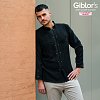 Σακάκι Σεφ Leonardo Μαύρο Slim Fit Με Όψη Λινού 25P08G433