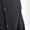 Σακάκι Σεφ Leonardo Μαύρο Slim Fit Με Όψη Λινού 25P08G433