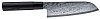 Μαχαίρι Santoku 16.5 εκατ. από δαμασκηνό ατσάλι με λαβή καστανιάς Shippu Black