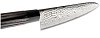 Μαχαίρι Santoku 16.5 εκατ. από δαμασκηνό ατσάλι με λαβή καστανιάς Shippu Black