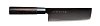 Μαχαίρι Nakiri 16.5 εκατ. με λαβή καστανιάς Black Zen