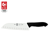 Μαχαίρι Santoku Horeca Prime με Αυλάκια & Μαύρη Λαβή 18cm