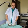 Γυναικεία Ιατρική Ποδιά Κοντό Μανίκι