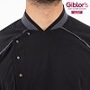 Αντιβακτηριακό Σακάκι Σεφ Lauro G-TECH PRO Slim Fit Μαύρο