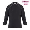 Αντιβακτηριακό Σακάκι Σεφ Lauro G-TECH PRO Slim Fit Μαύρο