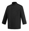 Unisex Σακάκι Chef 100% Microfiber με Φερμουάρ  Αεριζόμενα Τμήματα Μαύρo