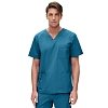 Μπλούζα Ιατρική Unisex Stretch με V Λαιμόκοψη & 4 Τσέπες Πετρόλ Σκούρο