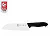 Μαχαίρι Santoku 18cm Αντιολισθητική Λαβή Μαύρο