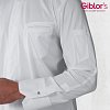 Σακάκι Σεφ Ascanio Tencel Slim Fit Λευκό 25P08G422