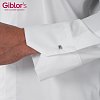 Σακάκι Σεφ Ascanio Tencel Slim Fit Λευκό 25P08G422