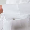 Σακάκι Σεφ Steven Λευκό Slim Fit - 100% Βαμβακερό Piquet No Iron