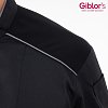Σακάκι Σεφ Omar Μαύρο Slim Fit - Ανθεκτικό Polycotton