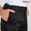 Brian Unisex Επαγγελματικό Παντελόνι Slim Fit με Λάστιχο στη Μέση