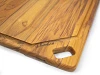 Elegance Culinary Ξύλινη Επιφάνεια Κοπής Teak με Περιμετρικό Αυλάκι Υγρών 41x30.5x1.9cm
